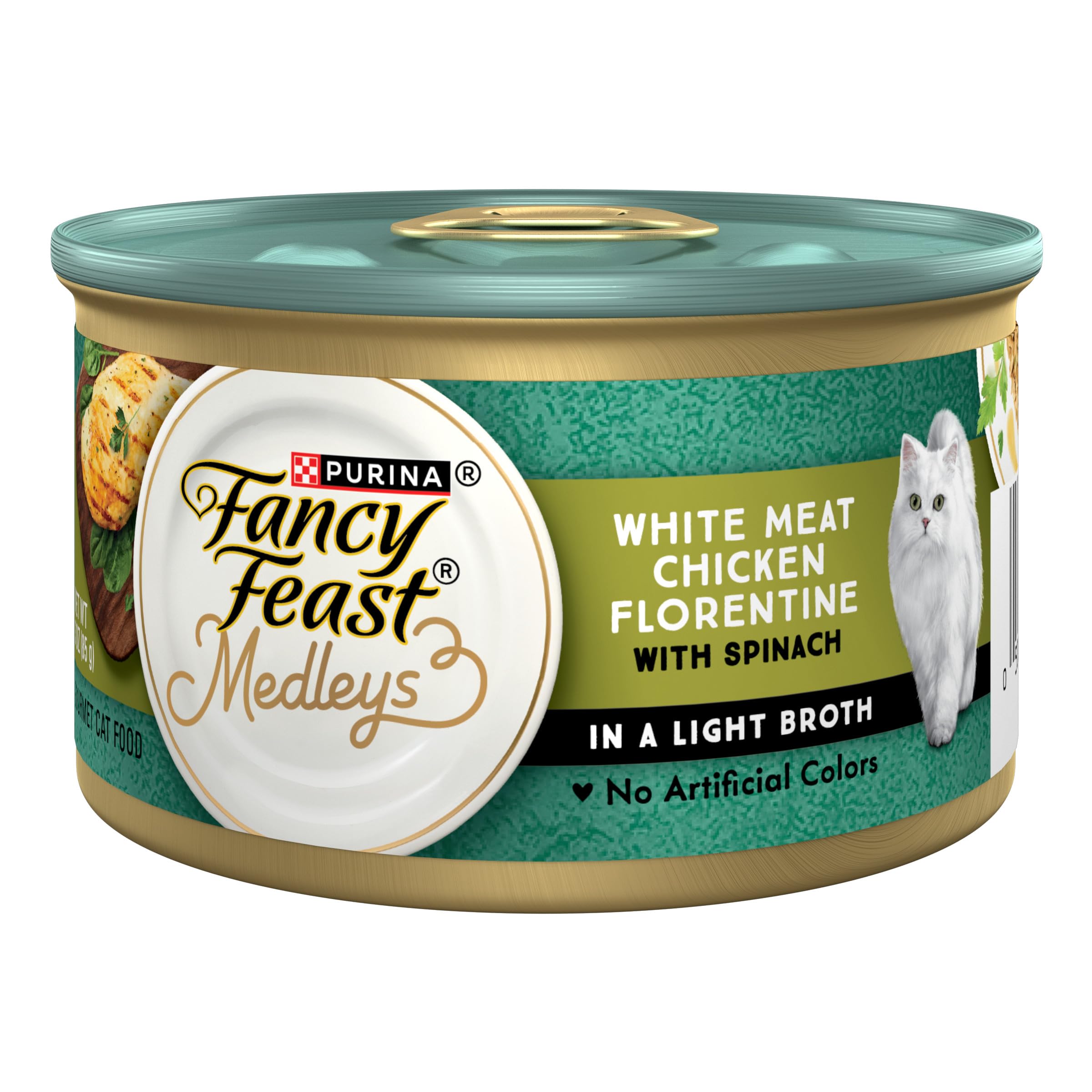 Fancy Feast face avant du pack 24 boîtes, présentation pratique