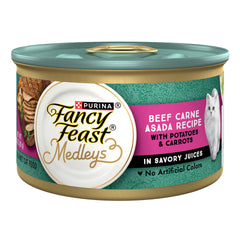 Fancy Feast montrant la canette face avant et bénéfice appétence
