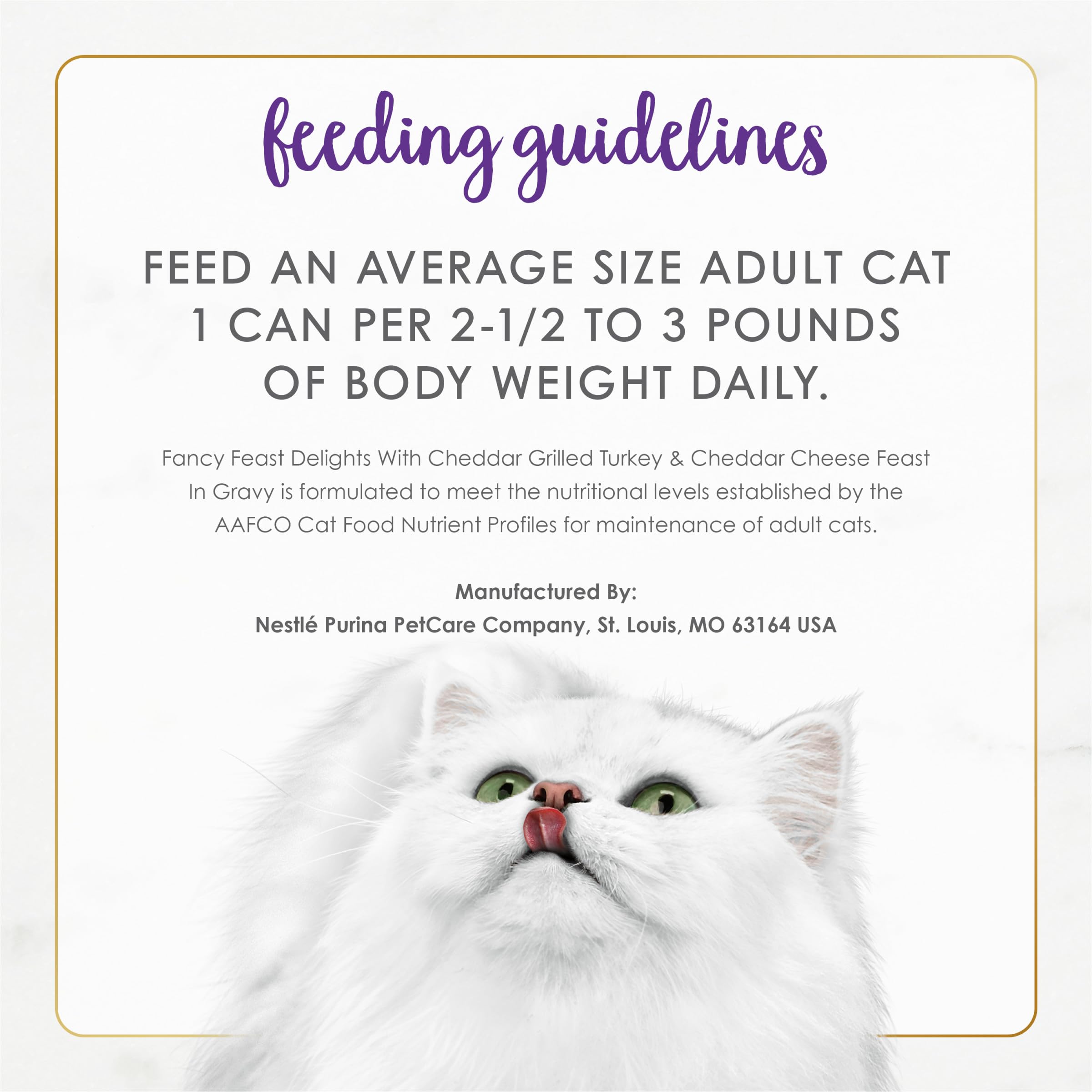Fancy Feast pack de 24 boîtes exposé, stock pratique pour foyers