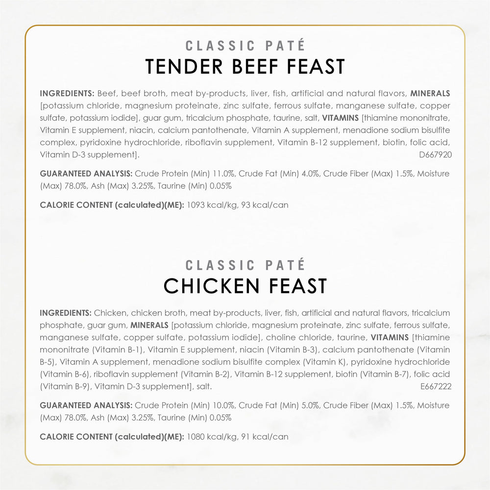 Fancy Feast pack de 30 boîtes stockage pratique et rotation des repas