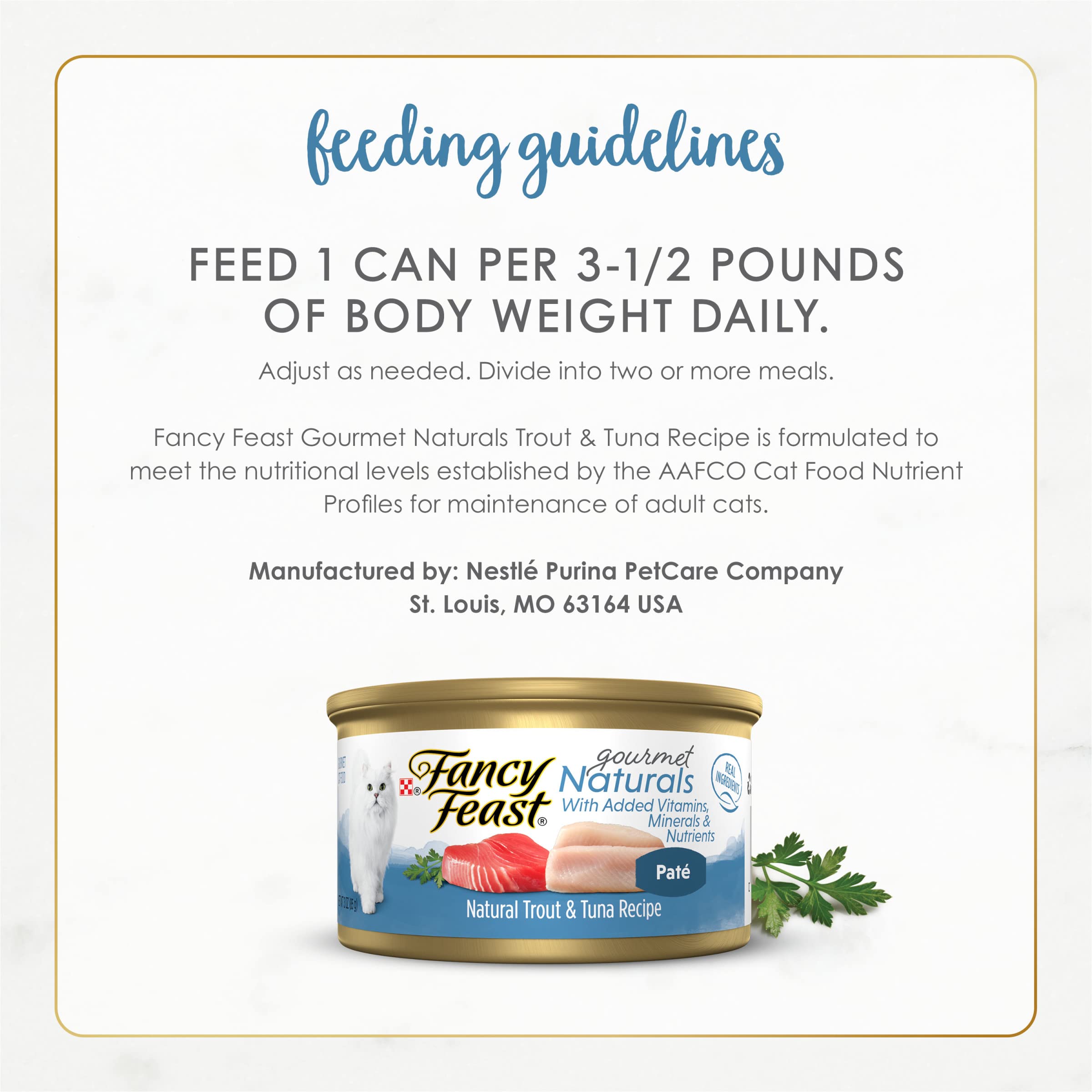 Fancy Feast chat mange la pâtée, appétence élevée et acceptation par l’animal