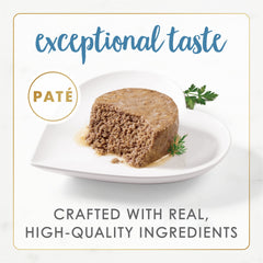 Fancy Feast gros plan sur la texture pâté montrant onctuosité et appétence