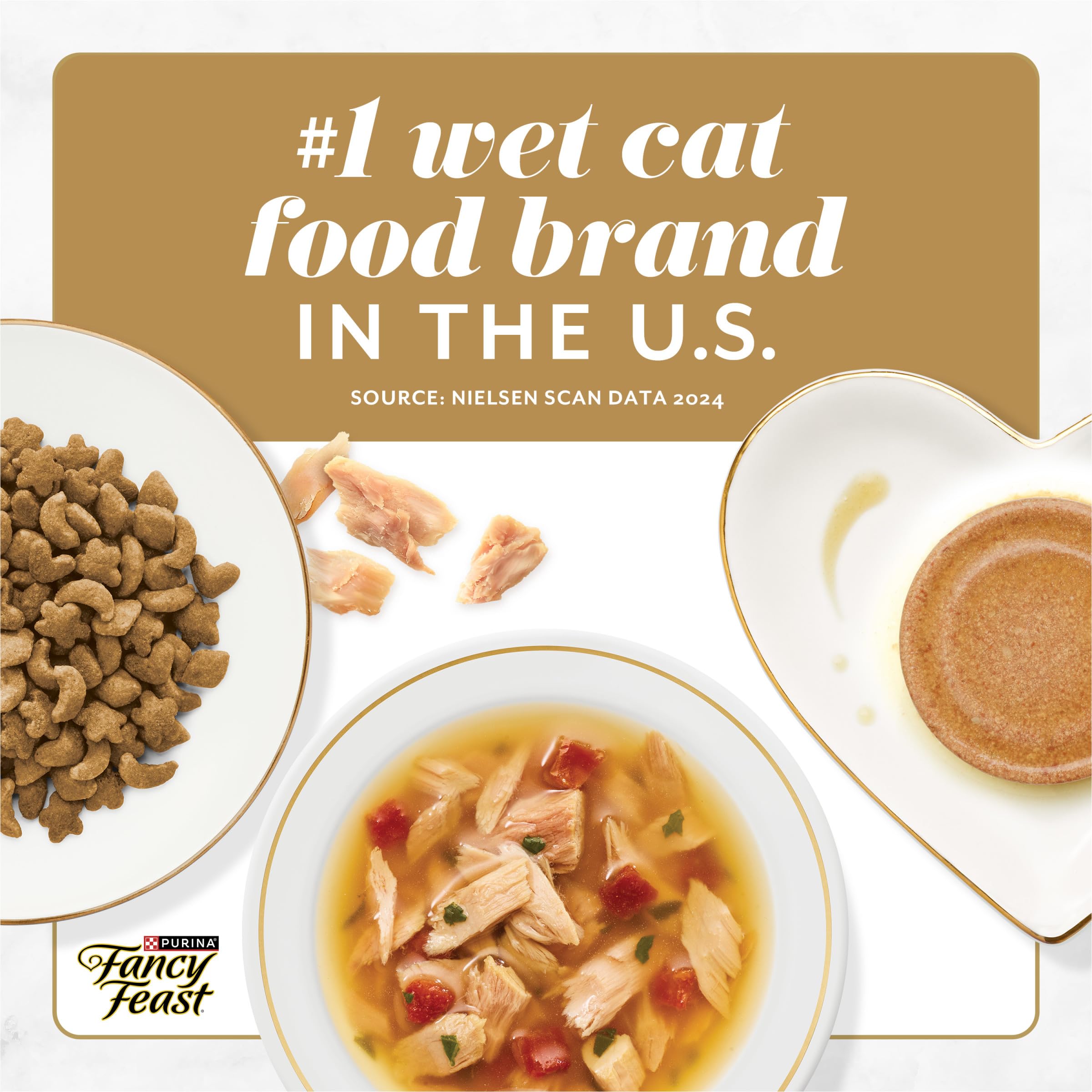 Fancy Feast pack de 12 barquettes pour un stockage pratique