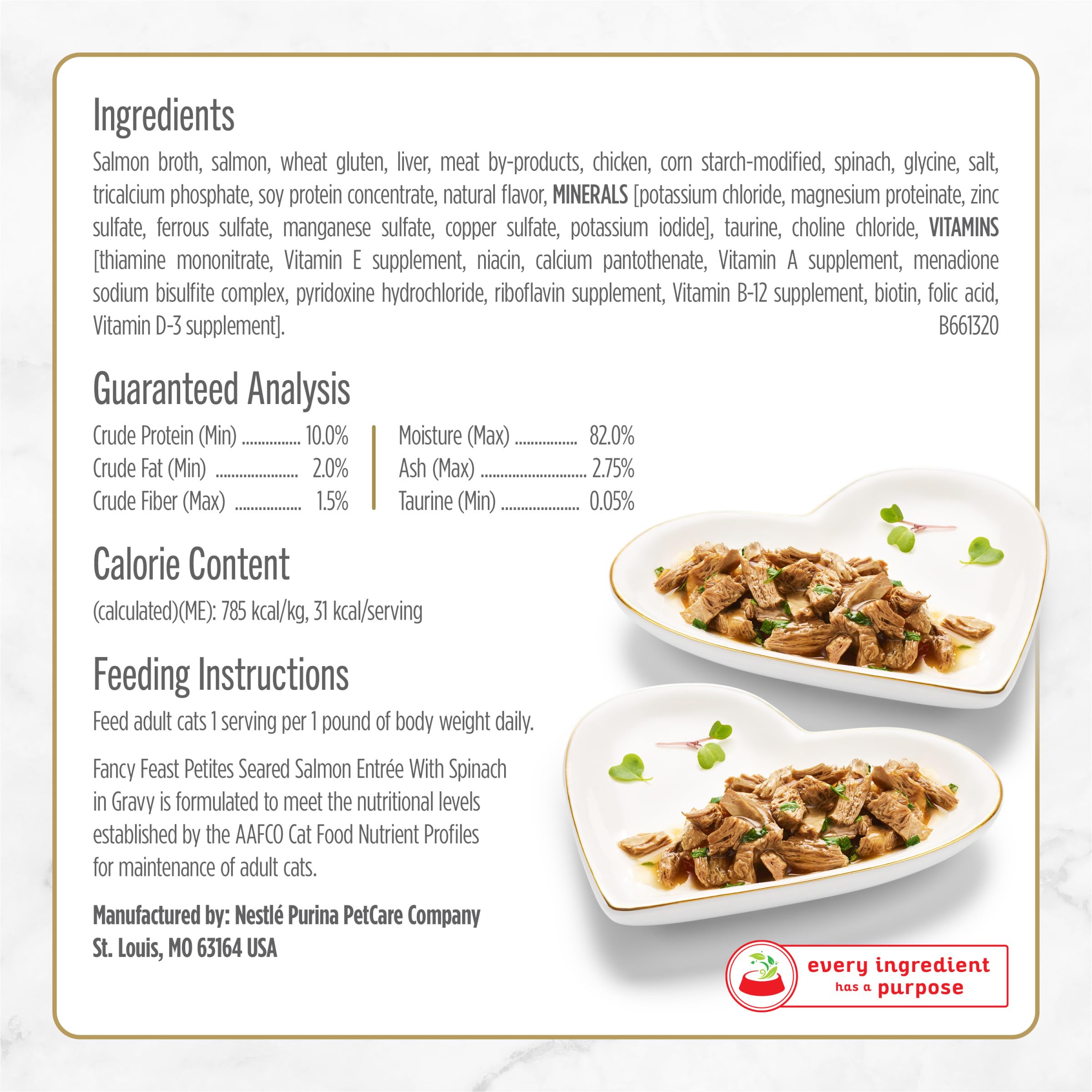Fancy Feast deux portions séparées facilitant le service précis