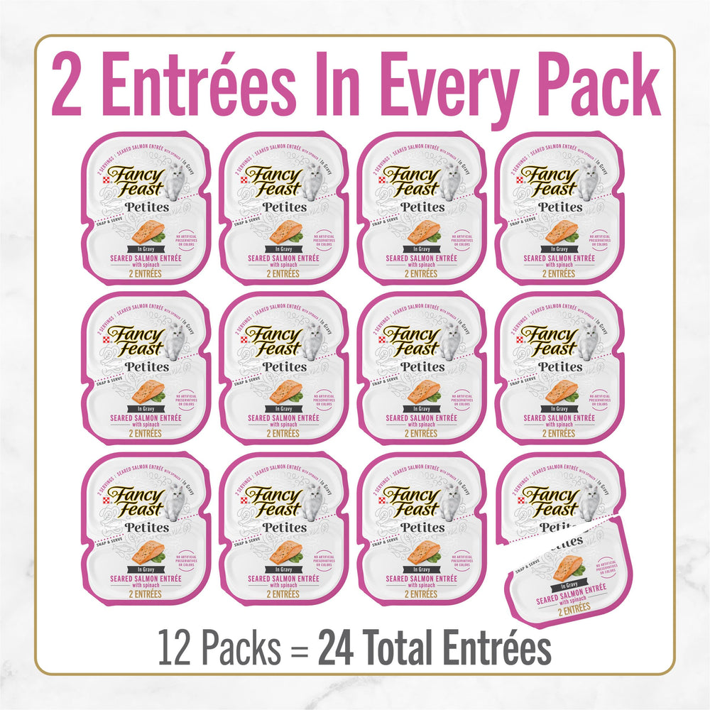 Fancy Feast gros plan sur la texture lisse offrant une appétence visible