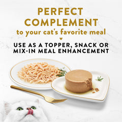 Fancy Feast plateau en usage posé dans une gamelle, favorise le plaisir du chat