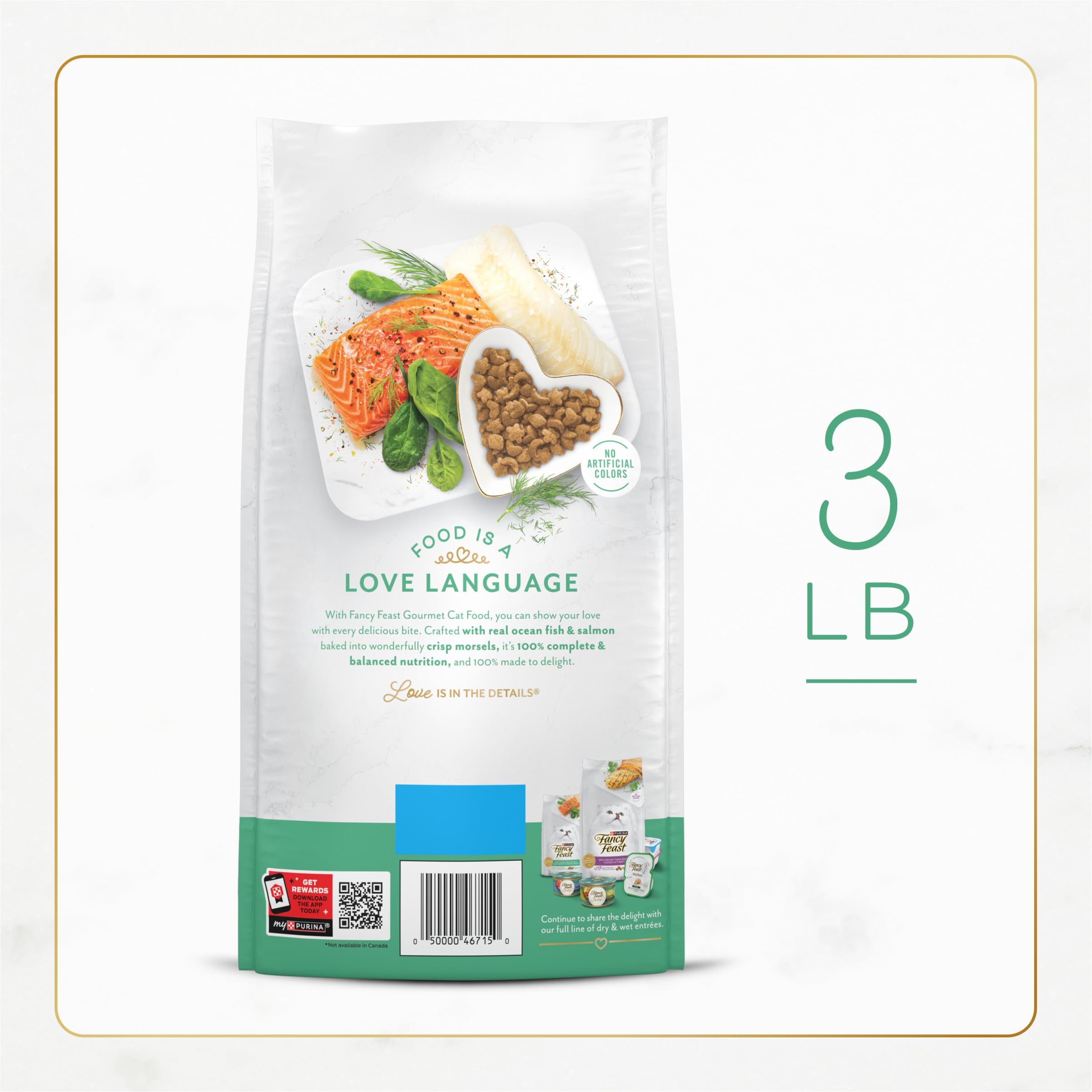 Fancy Feast portion comparative illustrant contrôle des rations quotidiennes