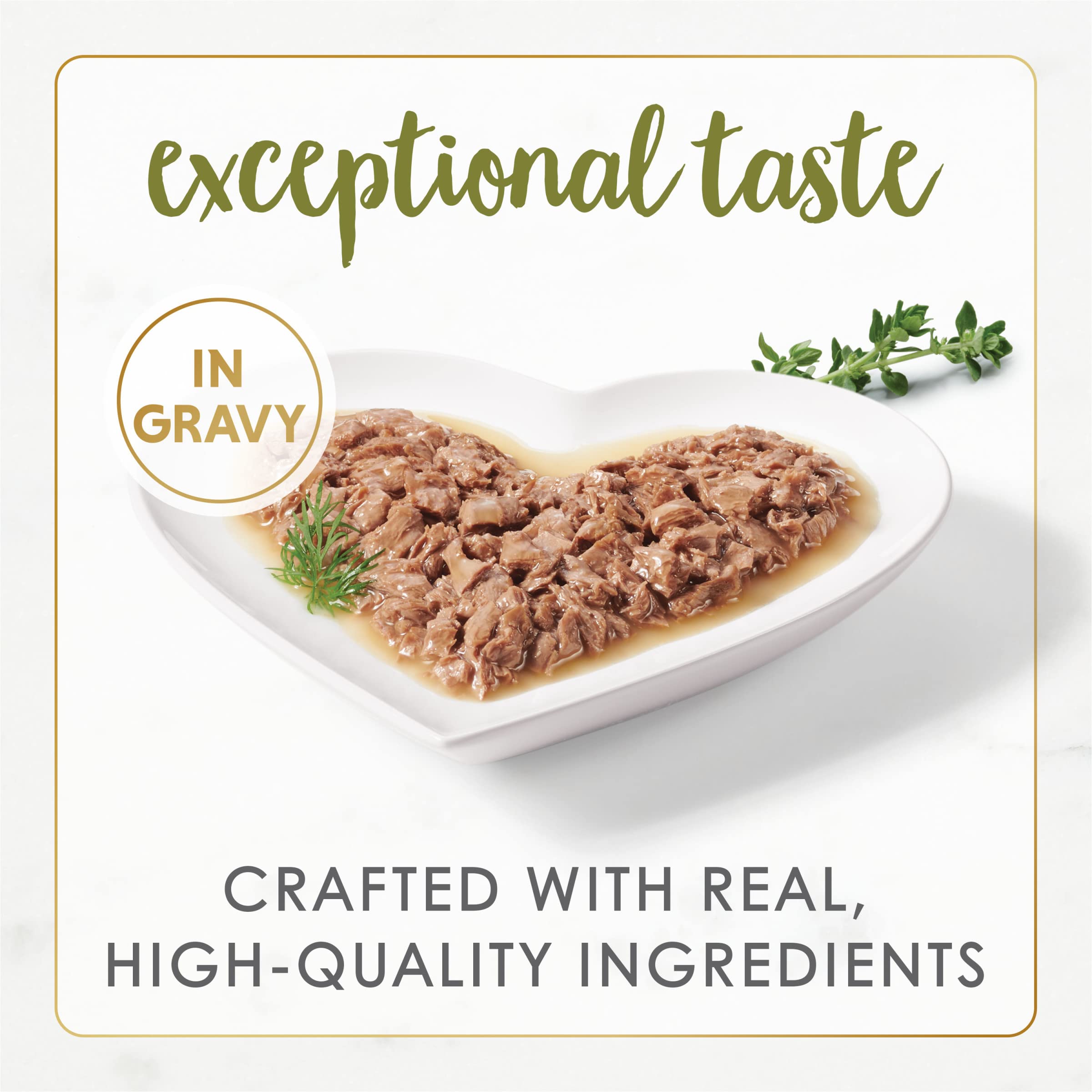 Fancy Feast gros plan sur morceaux de poulet blanc, haute qualité protéique