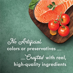 Fancy Feast ingrédients visibles tomates carottes épinards pour une recette reconnaissable