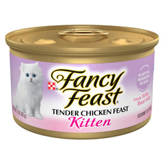 Fancy Feast Purina boîte devant montrant l’emballage et la marque, appétit assuré