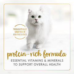 Fancy Feast Purina boîte ouverte montrant la pâté et le jus attractif