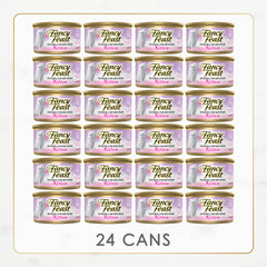 Fancy Feast Purina chaton qui mange, favorise alimentation simple et plaisante