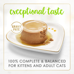 Fancy Feast Purina contenu de la boîte visible pour appétence et qualité