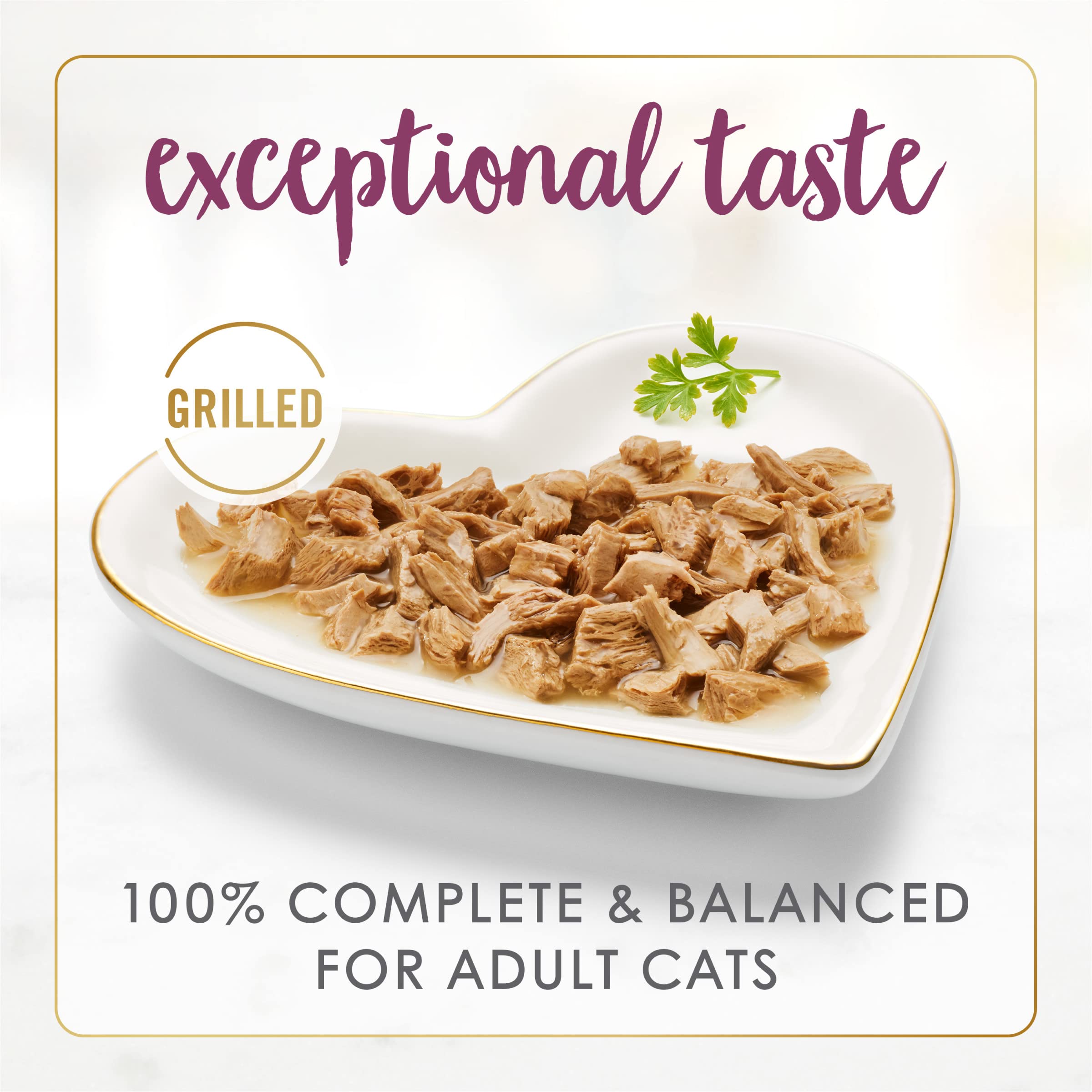 Fancy Feast Purina gros plan sur la texture pour une appétence renforcée