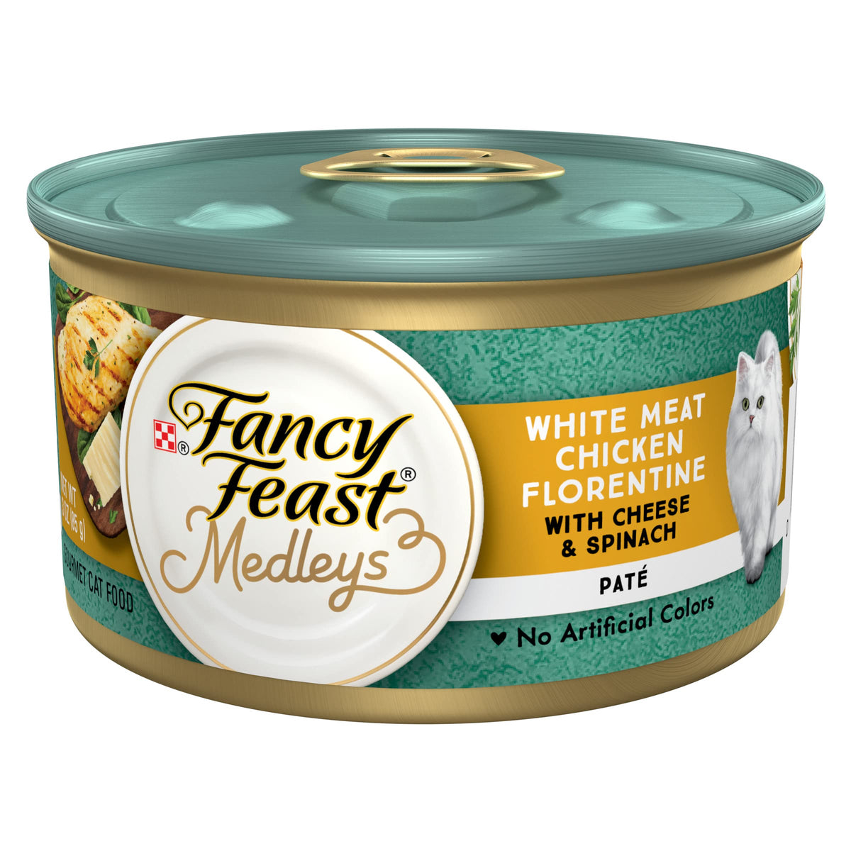 Fancy Feast visuel avant du pack 24 boîtes, présentation pratique