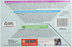 Fancy Feast Purina Medleys comparaison taille boîte pour évaluer la portion