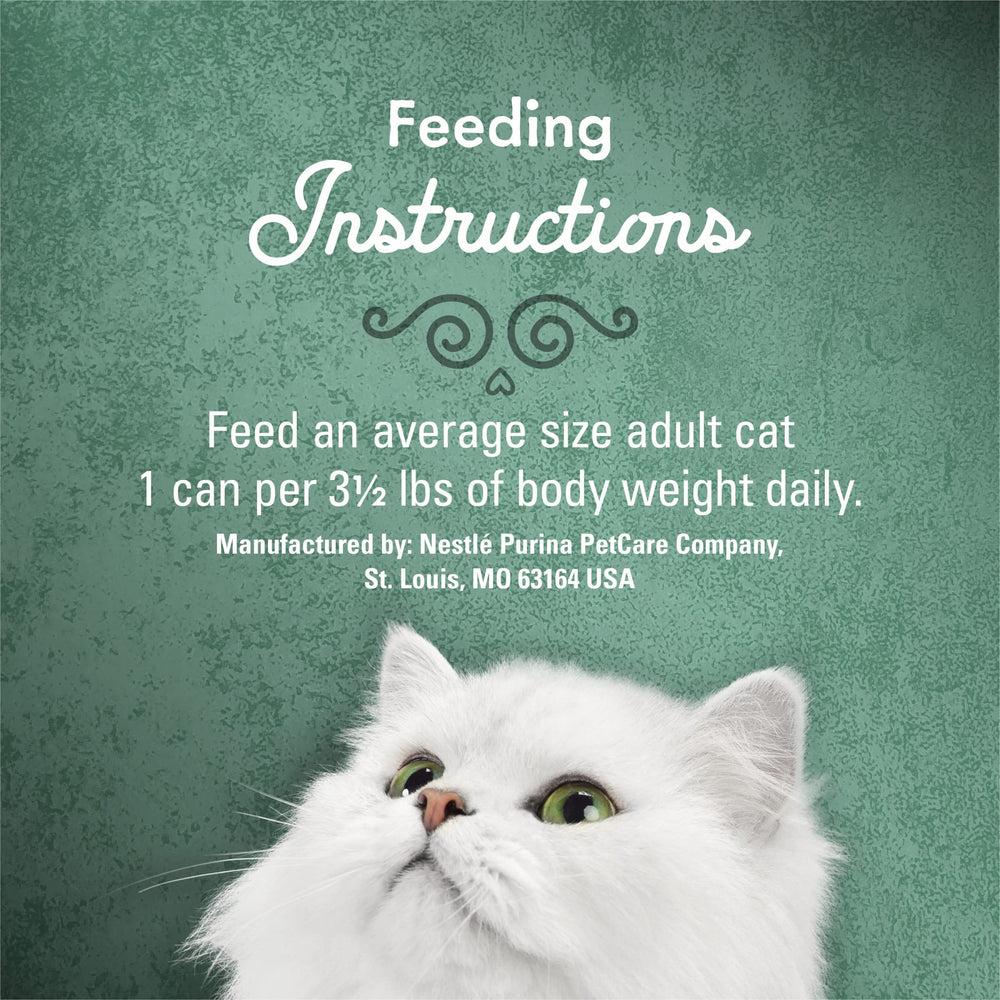 Fancy Feast boîte recyclable montrée à côté d'un conteneur, geste écologique