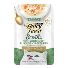 Fancy Feast Purina sachet face montrant packaging pratique pour portion individuelle