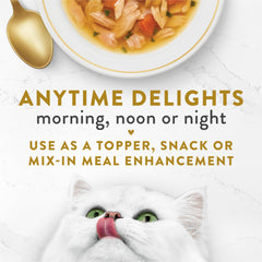 Fancy Feast Purina sachet portion ouvert prêt à verser, utilisation pratique