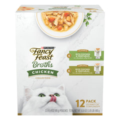 Fancy Feast sachet face montrant emballage pratique et portion prête à servir