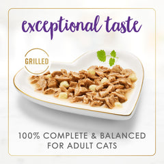 Fancy Feast sauce brillante en détail, arôme intensifié et appétence