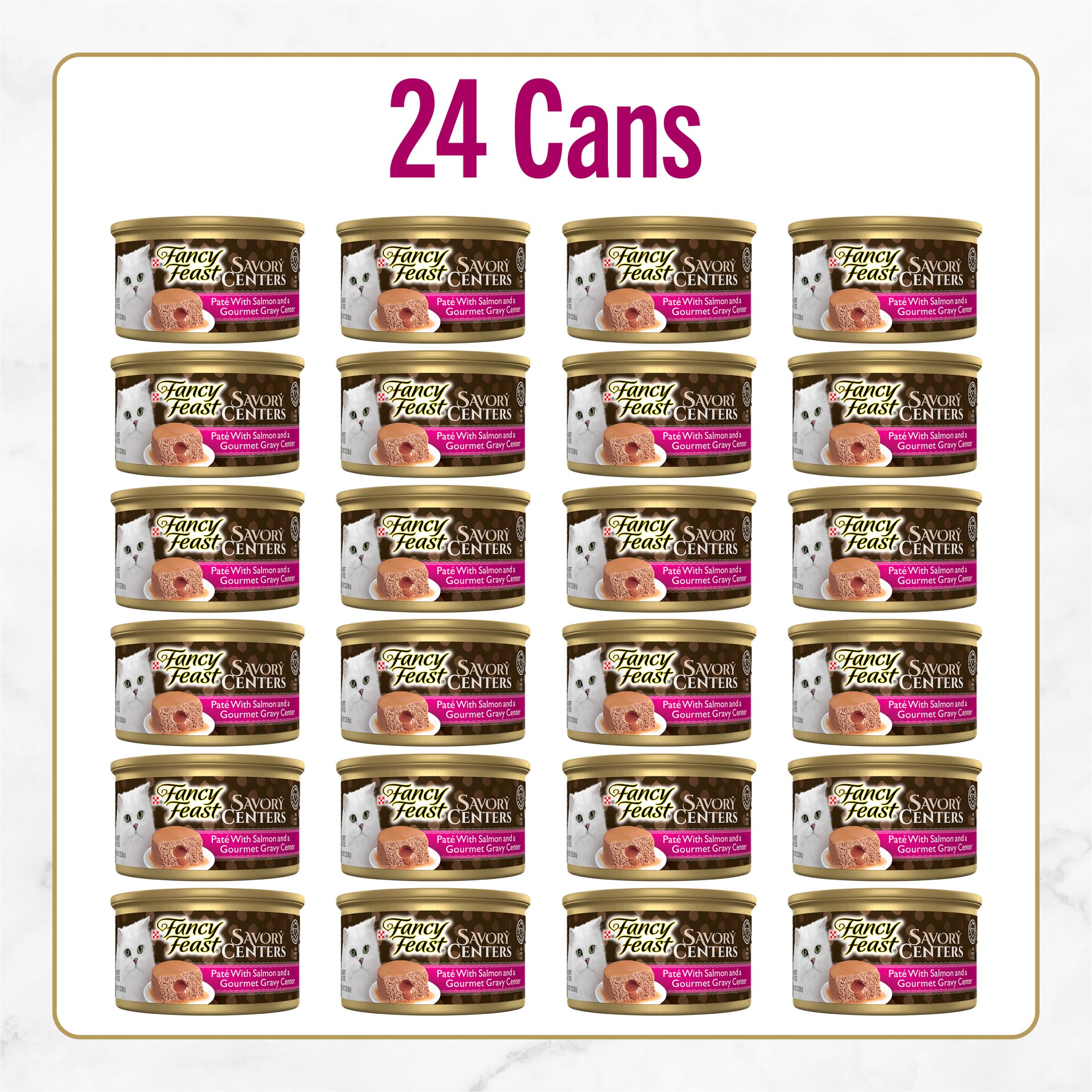 Fancy Feast gros plan sur la texture lisse de la pâté, appétence renforcée