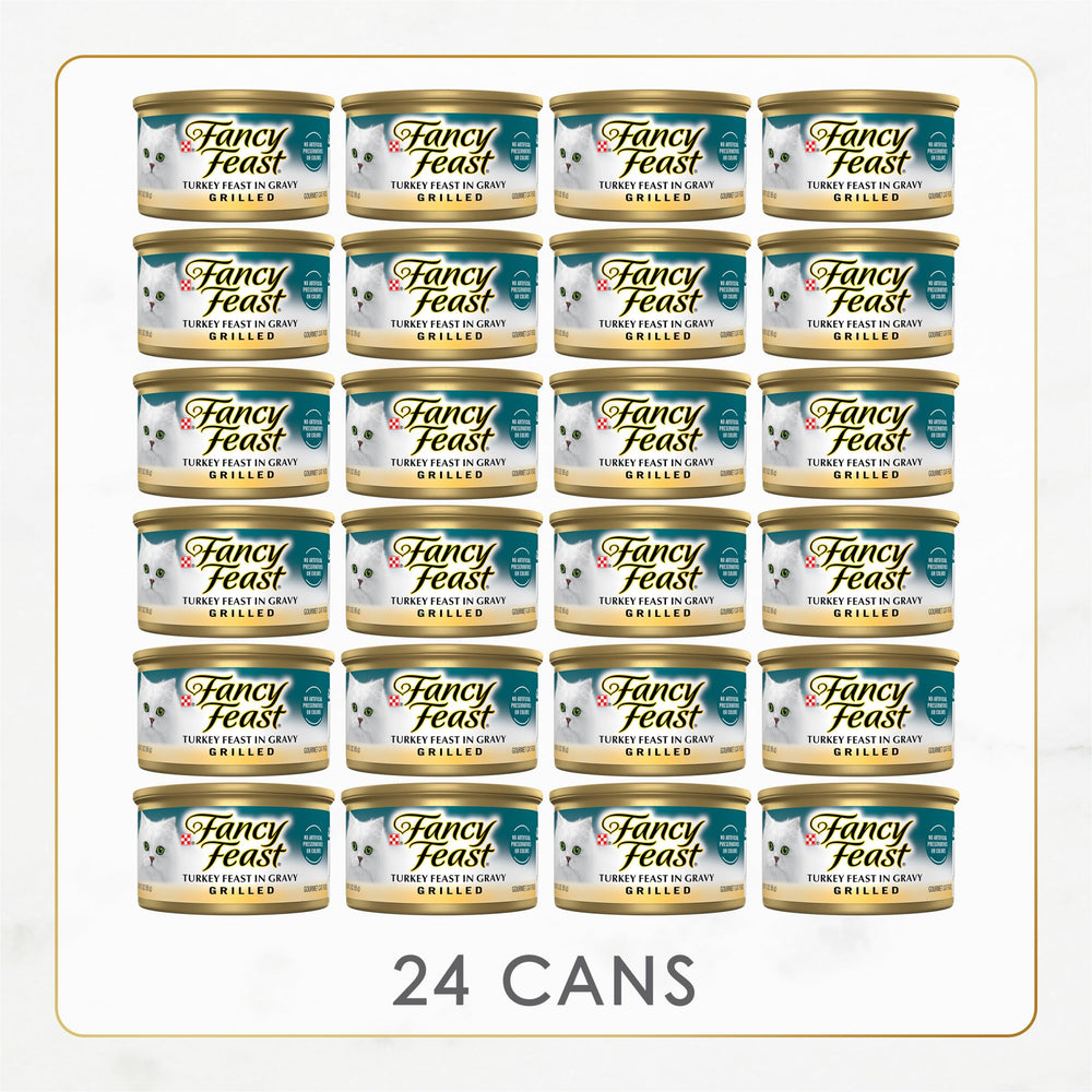 Fancy Feast texture de la sauce onctueuse, meilleure palatabilité visible