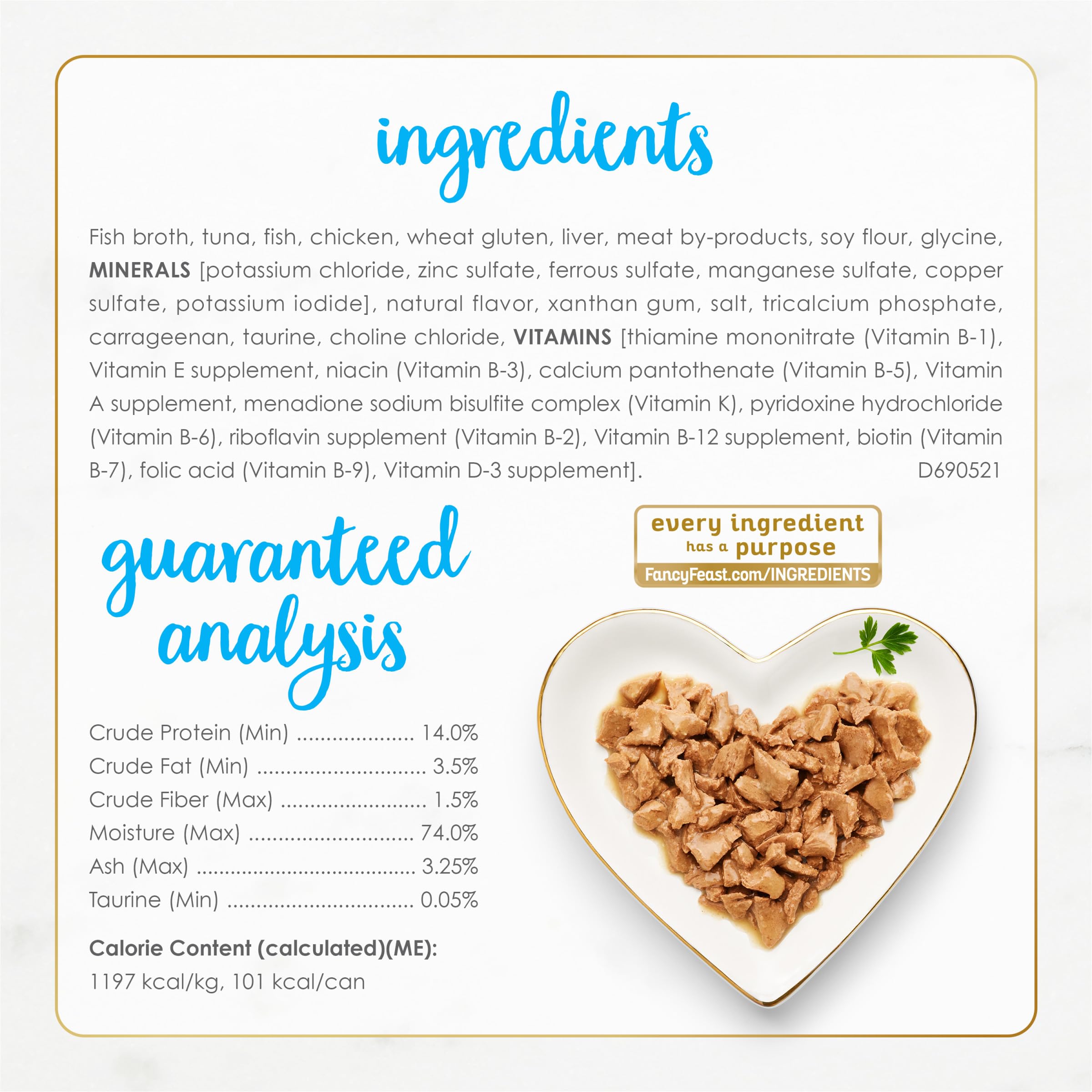 Fancy Feast pile de 24 boîtes indiquant stock économique pour foyer