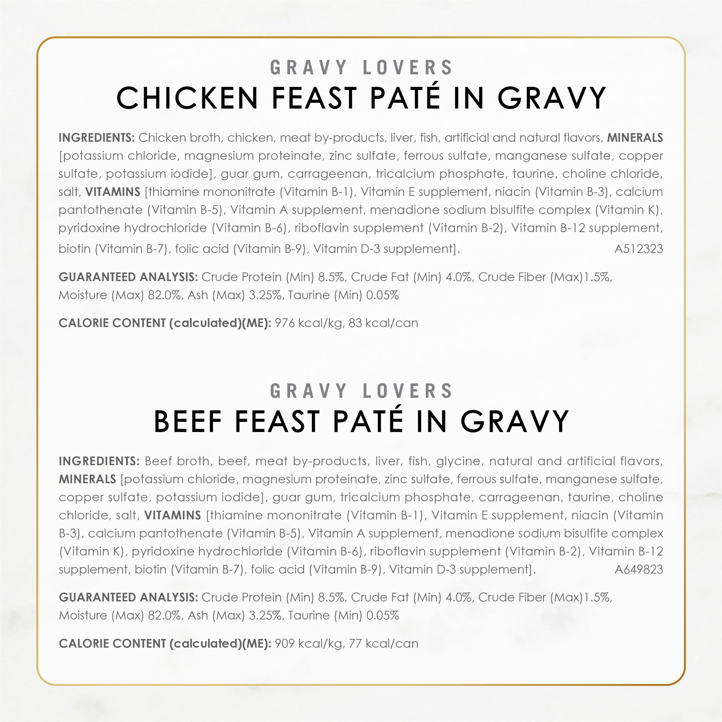 Fancy Feast variétés alignées montrant diversité de saveurs