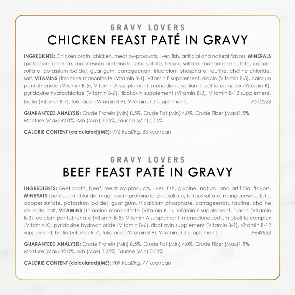 Fancy Feast variétés alignées montrant diversité de saveurs