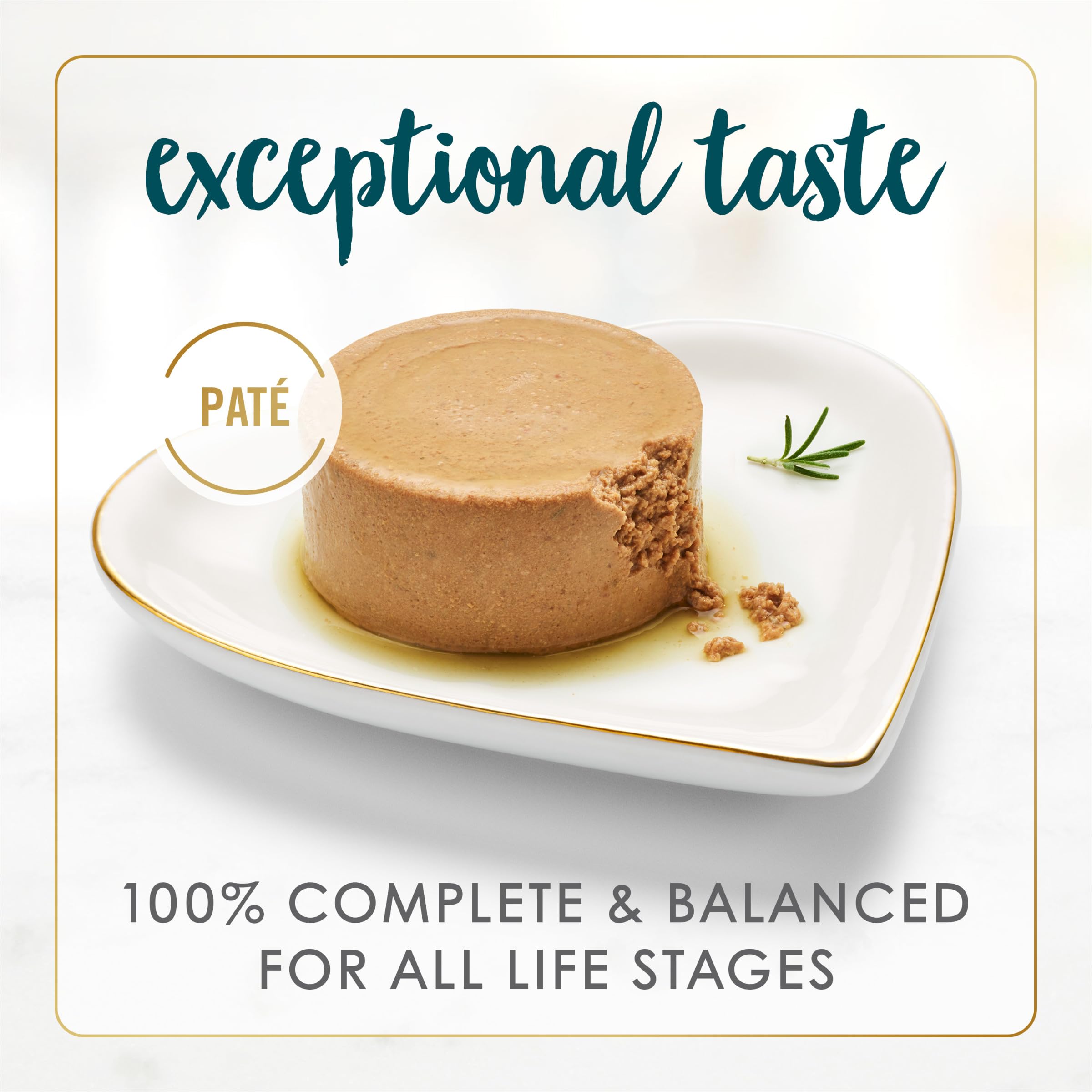 Fancy Feast gros plan sur la texture pâté lisse, facilite la prise alimentaire