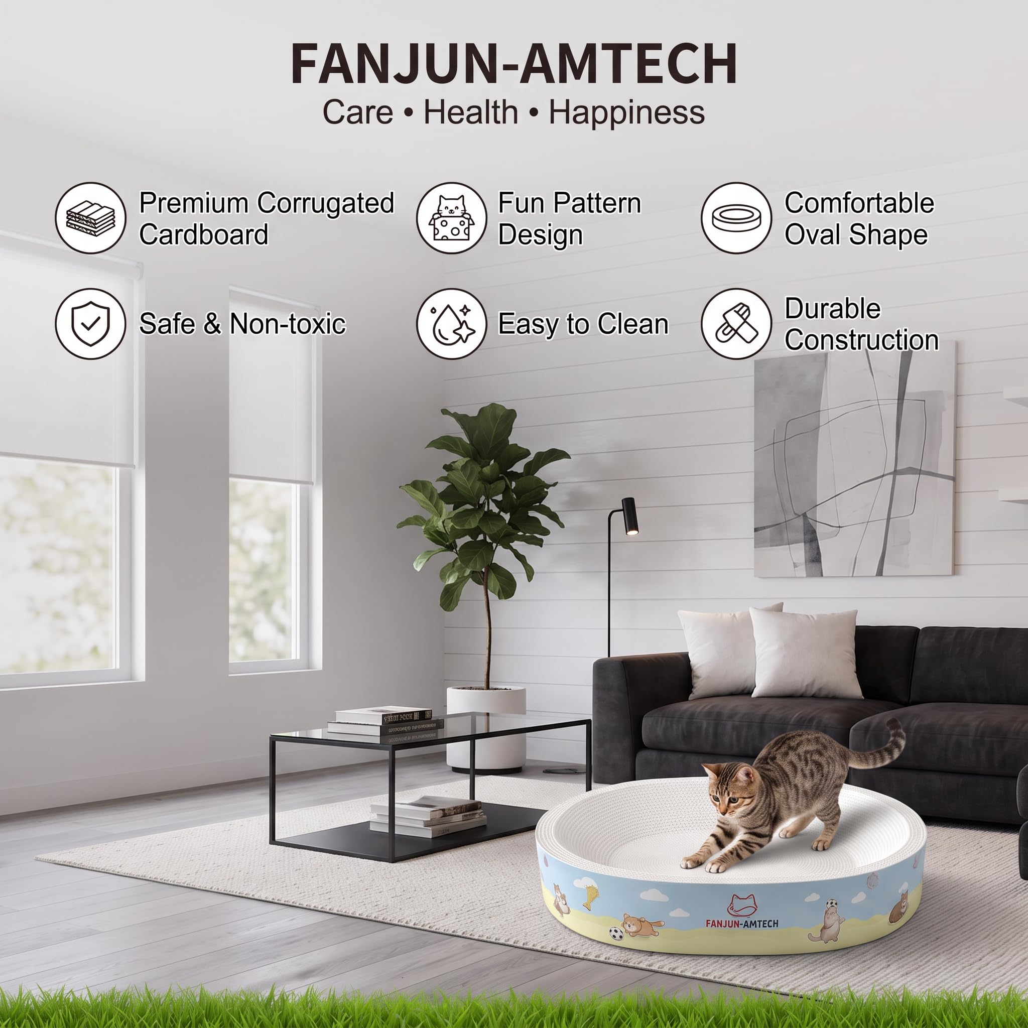 FANJUN-AMTECH motif football vibrant résistant à l'usure