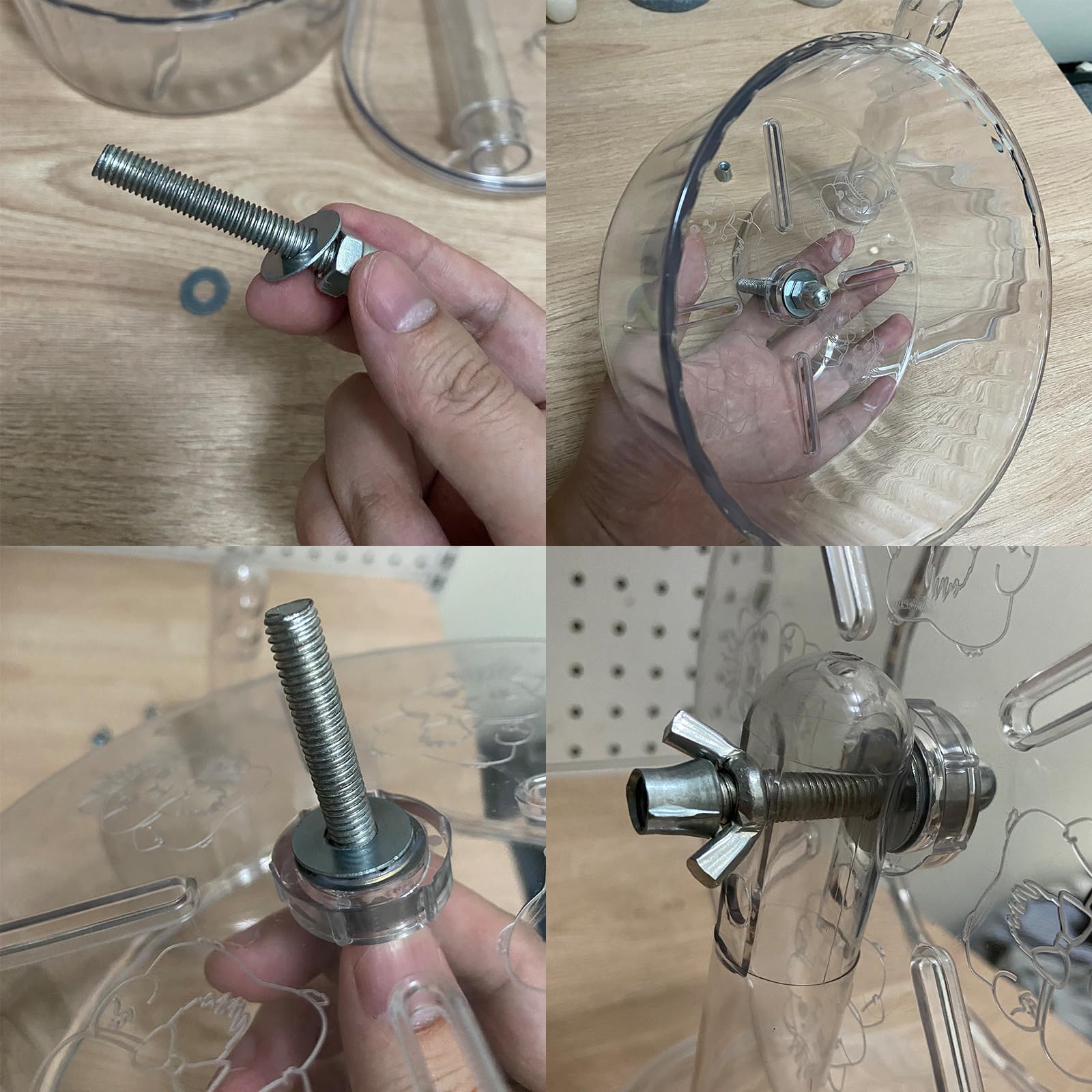 Fanlahmtasy roue en usage dans une cage avec hamster actif et environnement sûr