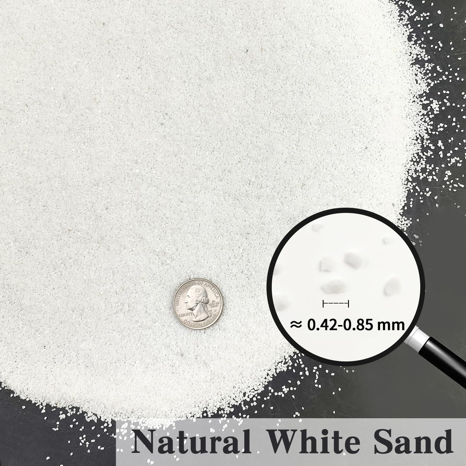 FANTIAN sable blanc dans vase photophore, crée ambiance lumineuse