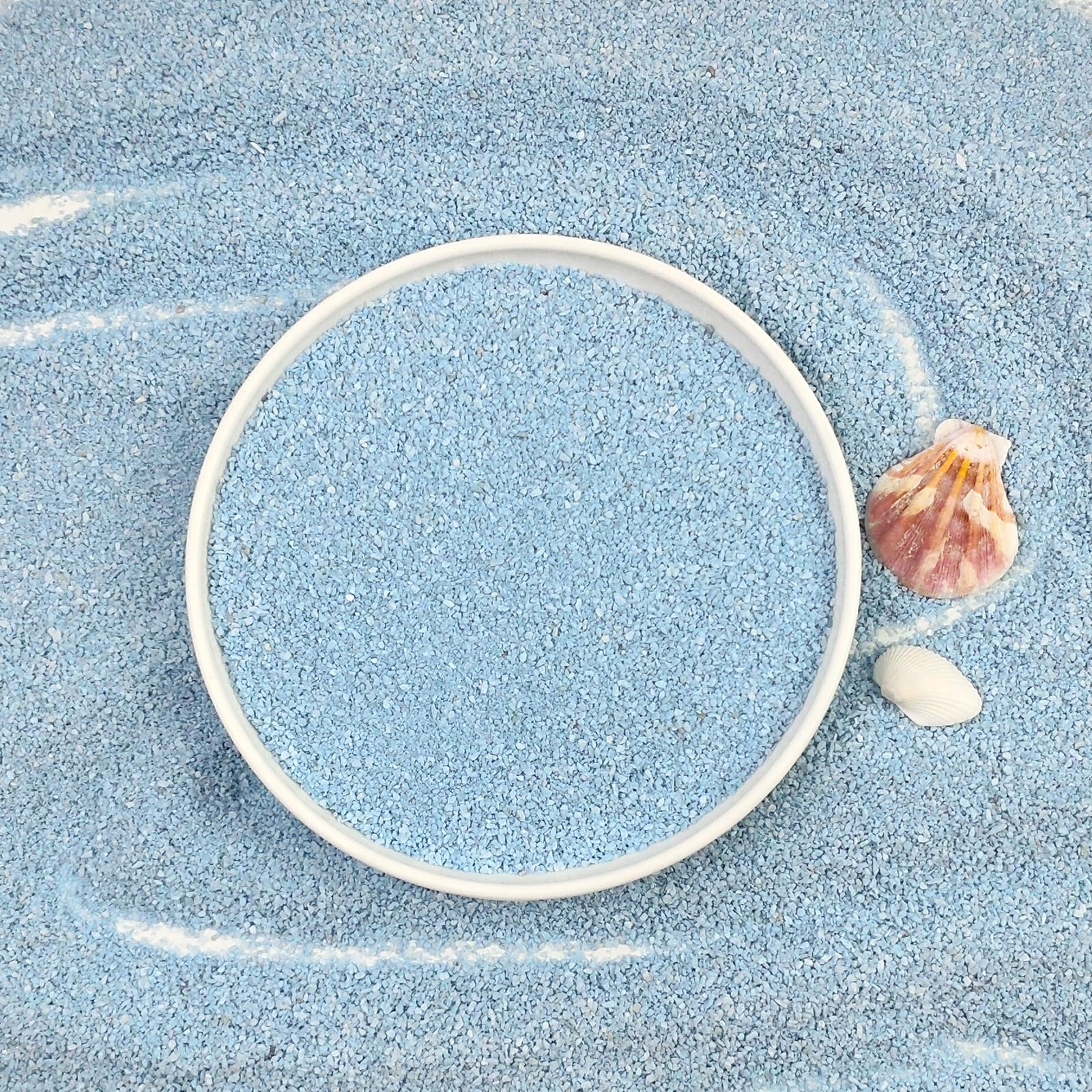 Vase décoratif rempli de sable FANTIAN bleu, tenue et esthétique