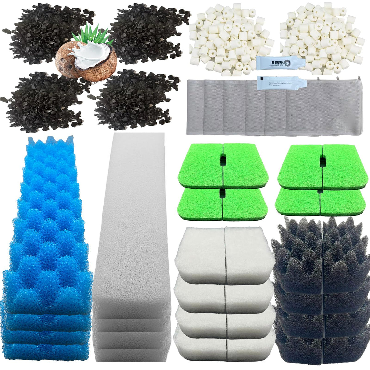 FAPBCC emballage avant montrant le lot complet et la compatibilité Fluval