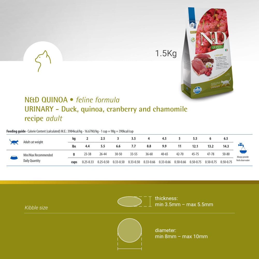 Farmina N&D chat mangeant les croquettes, illustre l'acceptation par l'animal