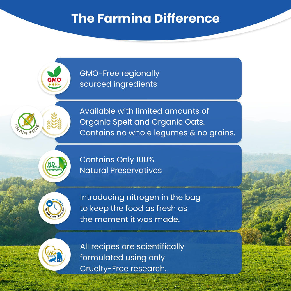 Farmina N&D Ocean portion servie sur table pour contrôle des rations