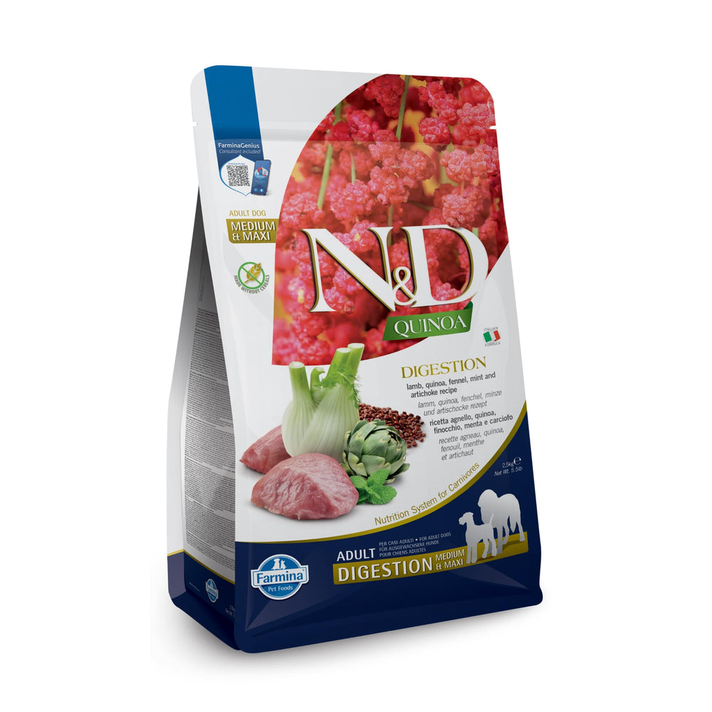 Farmina sachet Digestion Lamb en vue frontale, confiance nutritionnelle