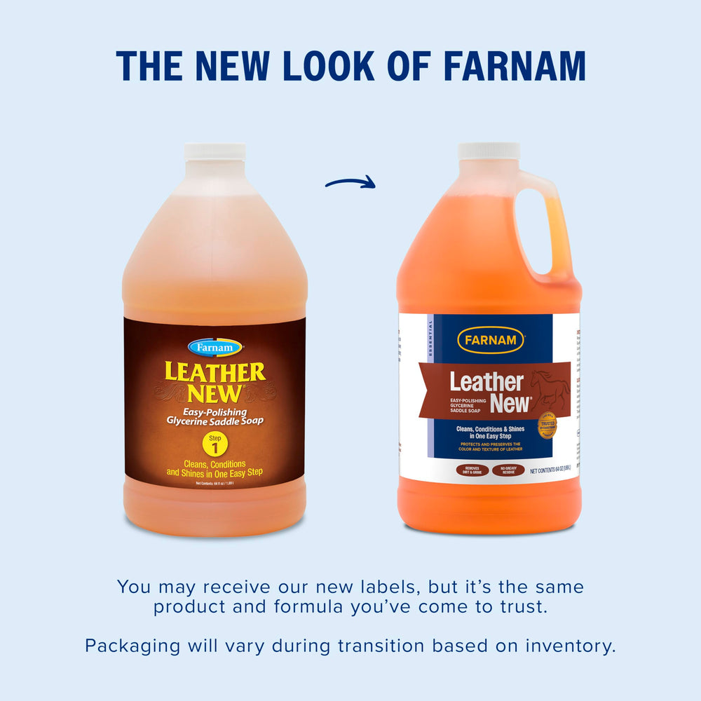 Farnam gros plan étiquette sur flacon 64 oz, lisibilité et usage pratique