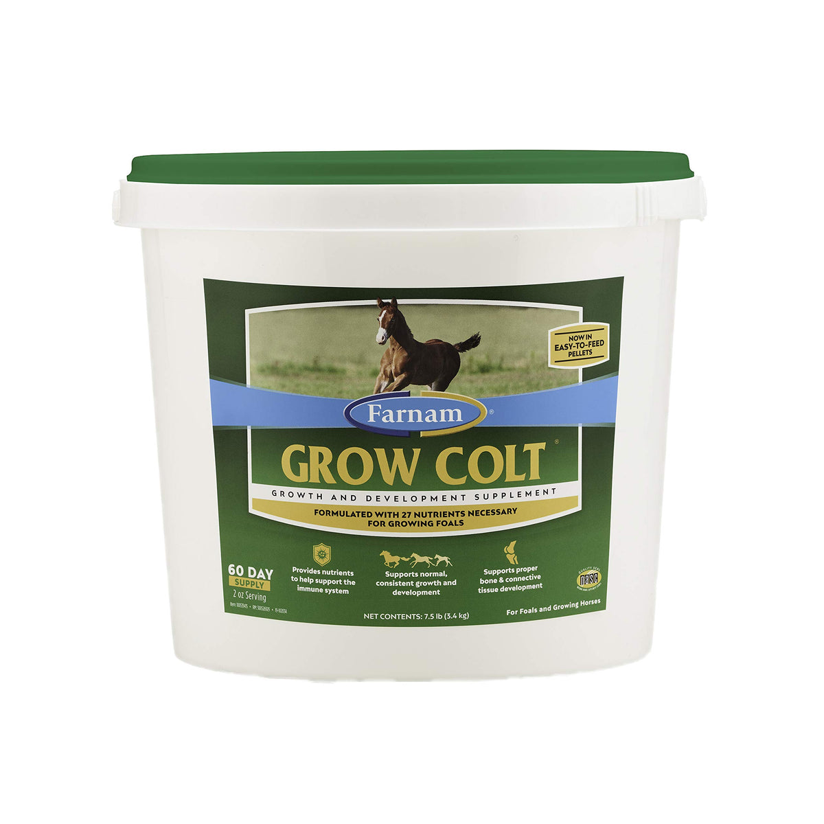 Farnam Grow Colt vue avant de l'emballage montrant facilité d'usage