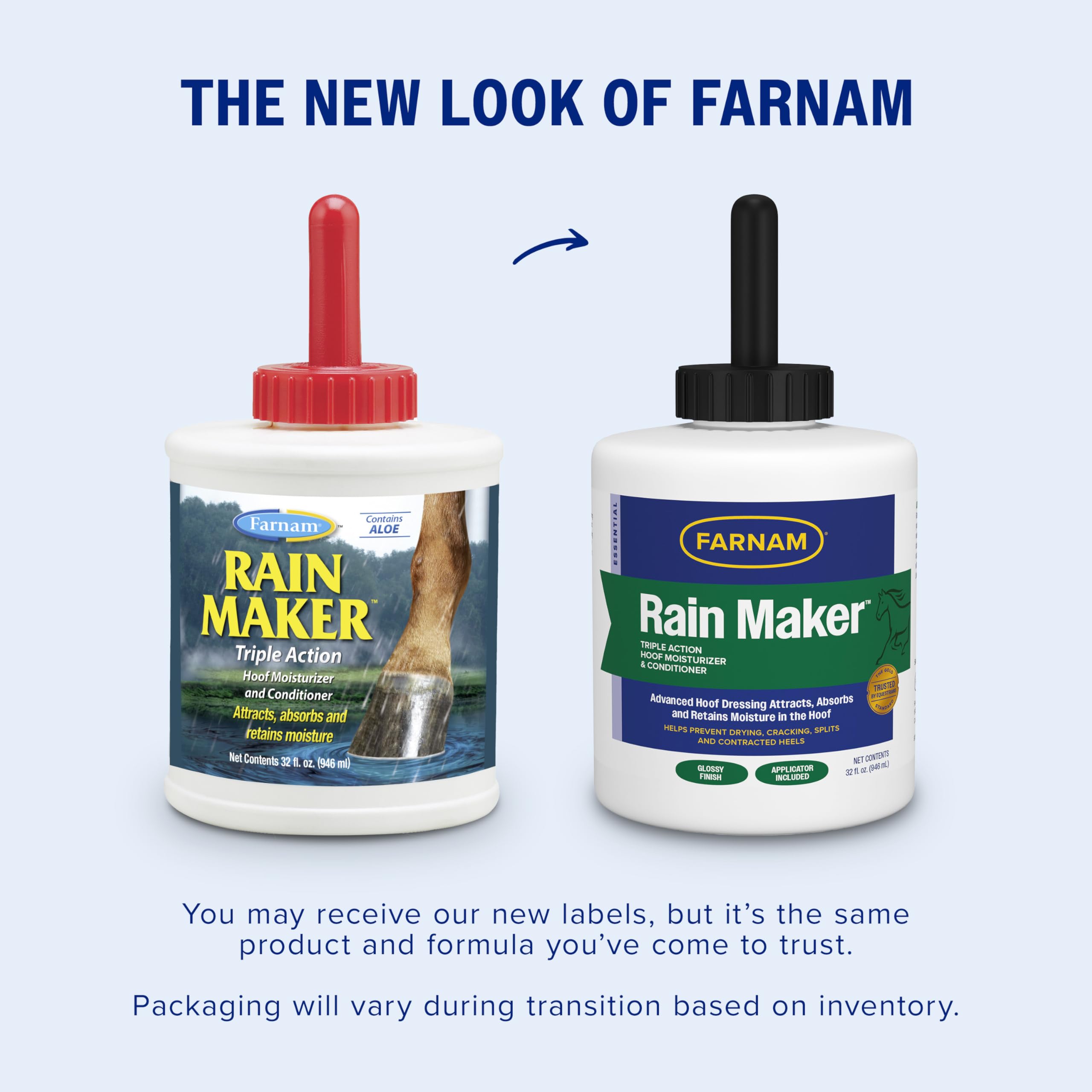 Farnam brosse intégrée visible facilitant l’application précise sur le sabot
