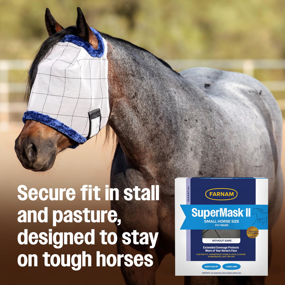 Farnam SuperMask II étiquette d’identification facilitant repérage du cheval