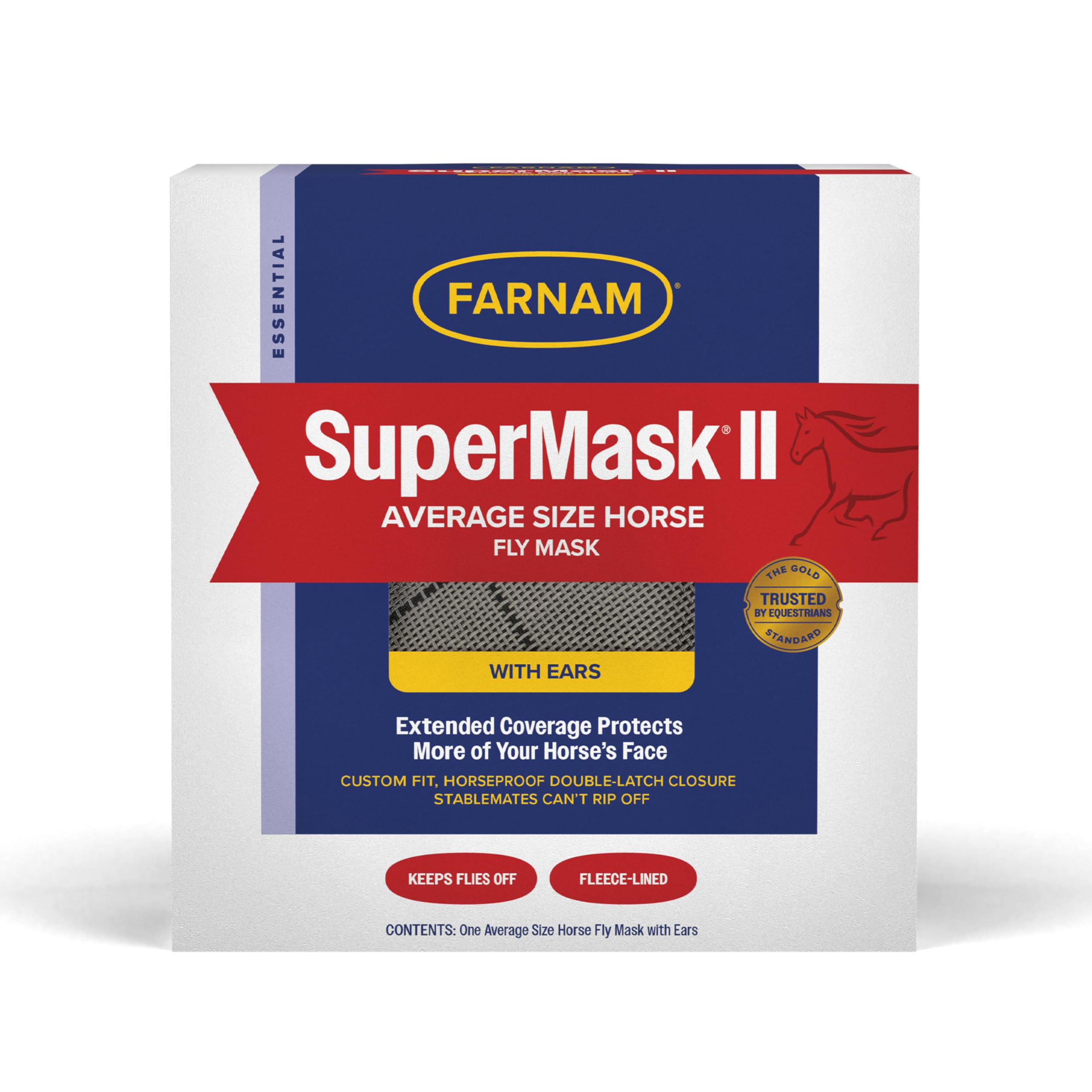 Farnam SuperMask II profil latéral illustrant maintien et visibilité