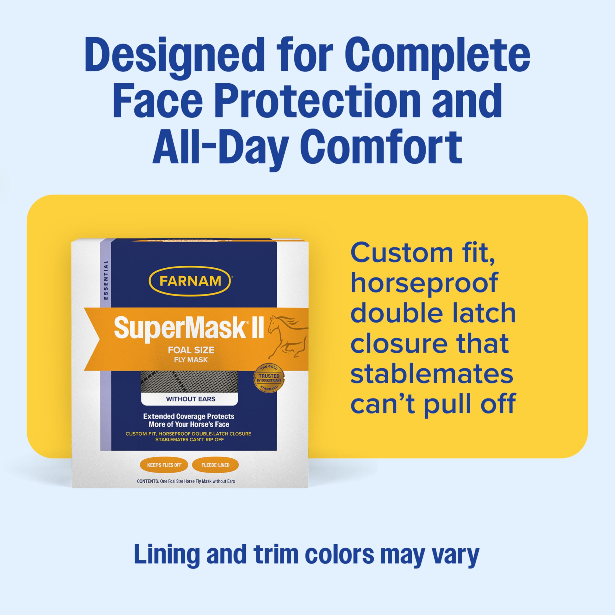 Farnam SuperMask II rebord polaire réduisant les frottements