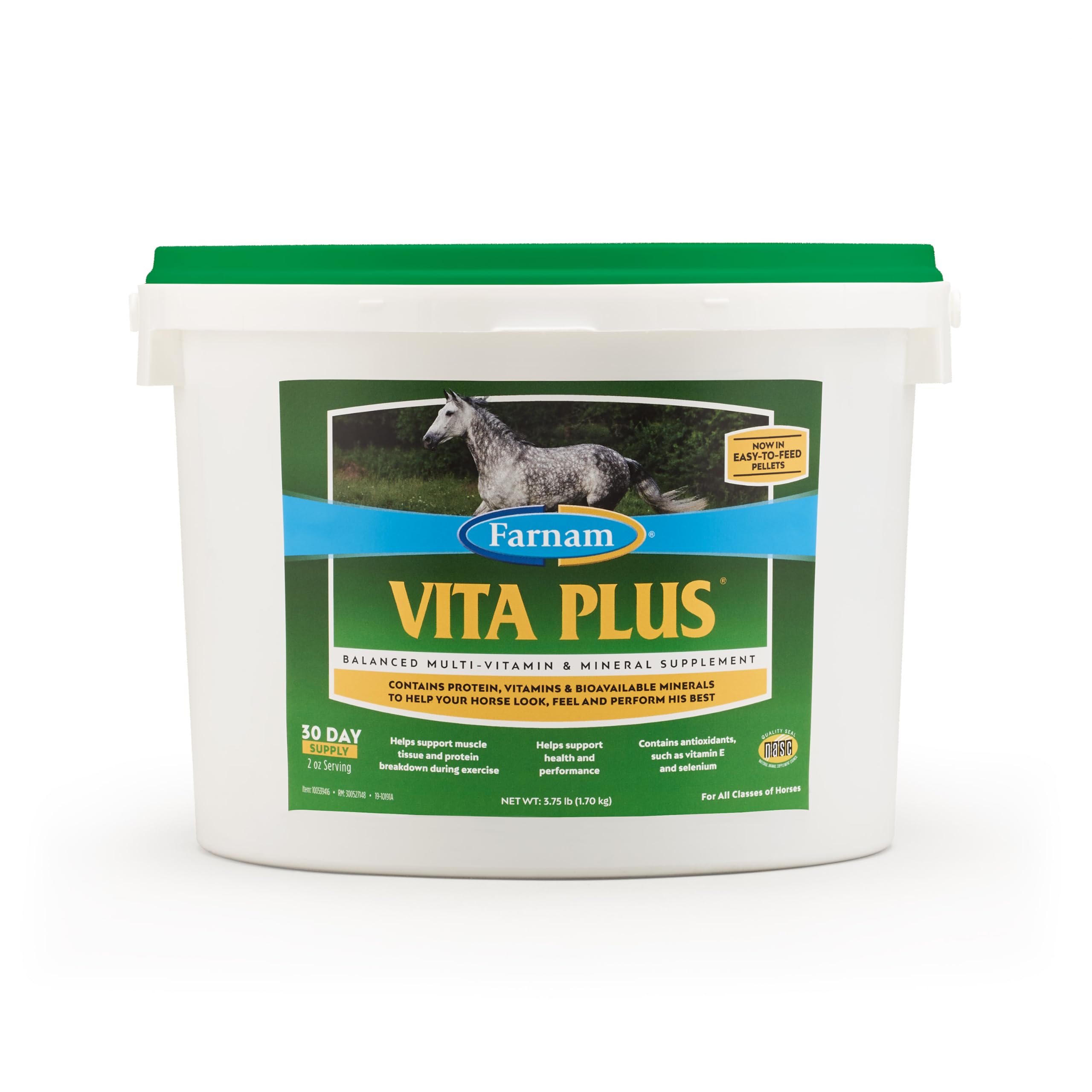Farnam emballage face montrant format 3,75 lb et bénéfice nutritionnel