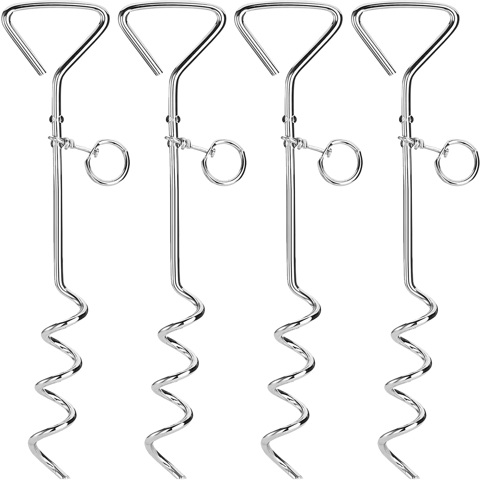 Fasmov piquet spirale face avant, fixation robuste au jardin