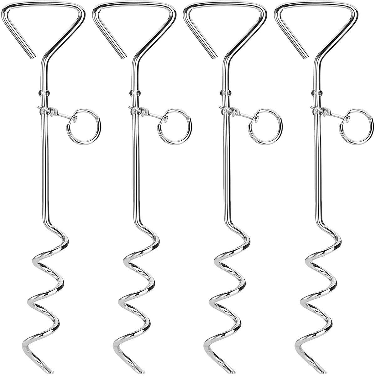 Fasmov piquet spirale face avant, fixation robuste au jardin