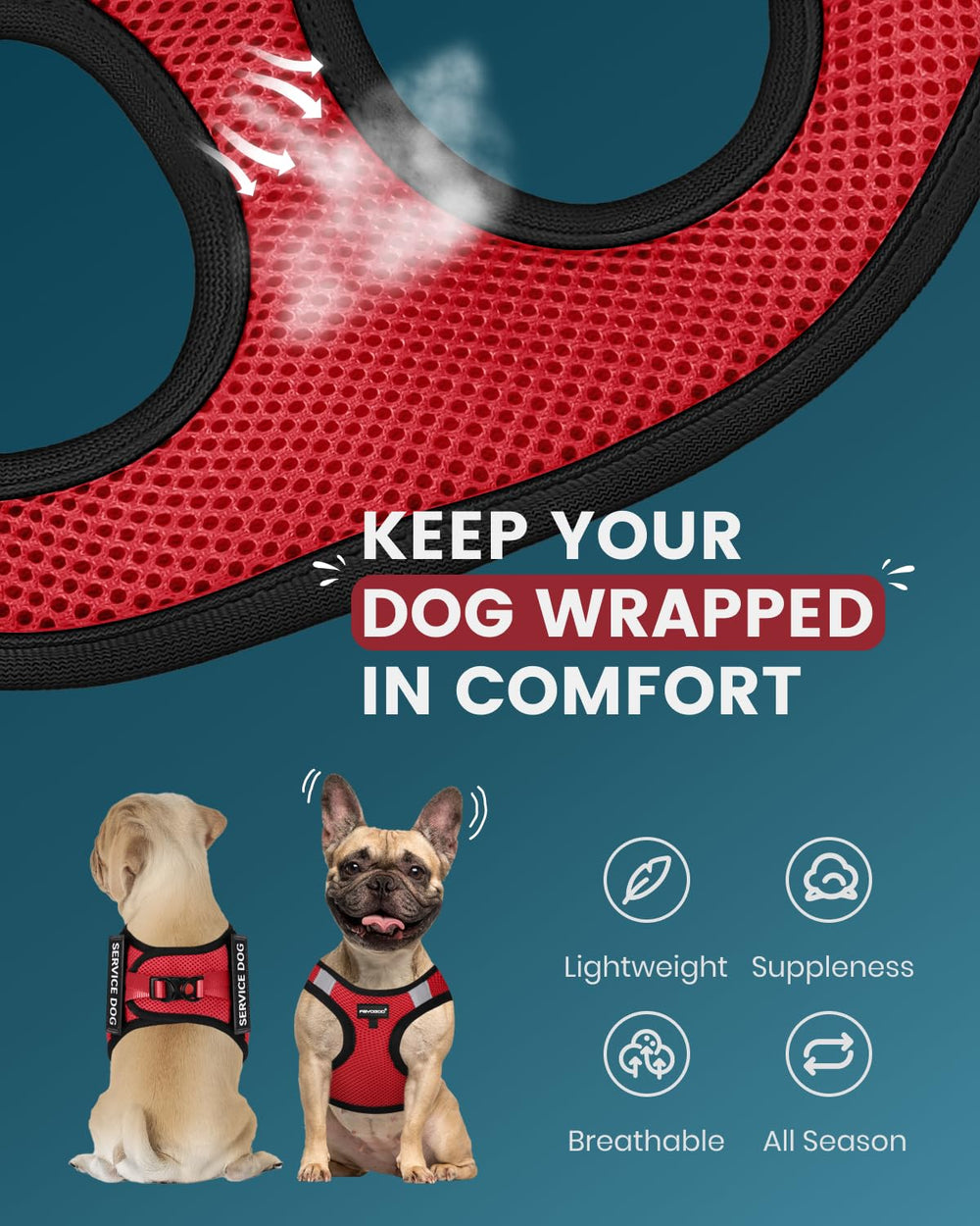 FAYOGOO texture mesh gros plan pour ventilation et confort