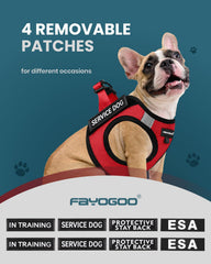 FAYOGOO patch velcro amovible pour identification rapide